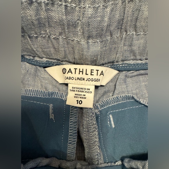 Athleta Cabo Linen Jogger sz 10 - Picture 3 of 4